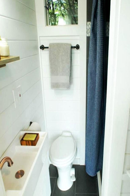 small bathroom layout in a tiny house