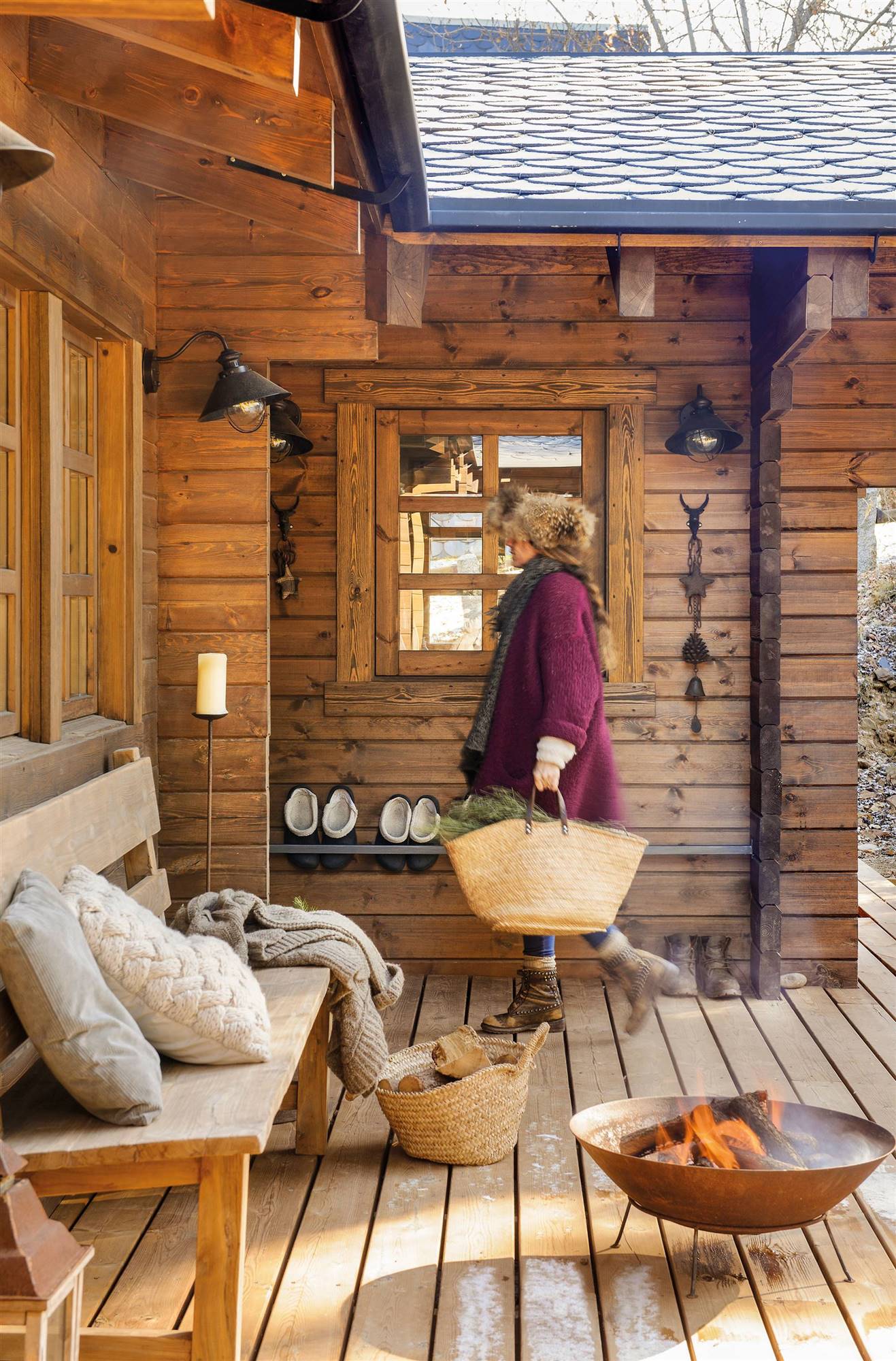 Elegir los muebles de su cabaña de madera